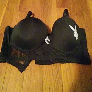 Playboy black bra.